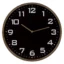 Patton Wall Decor 16" Round Essential Gold and Black Wall Clock