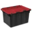 Sterilite 12 Gallon Hinged Lid Industrial Tote Plastic